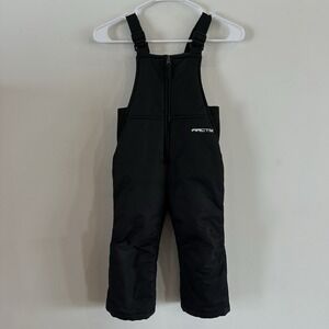 Arctix Snow Pants Kids Toddler 3T Black Overalls Adjustable Insulated Waterproof